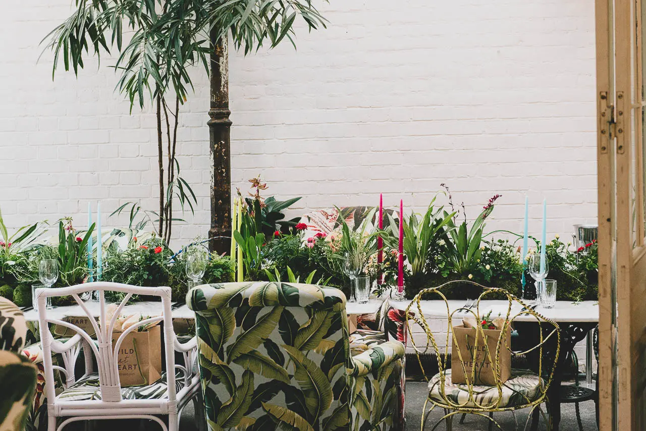 Tropical influenced dinner at Bourne & Hollingsworth