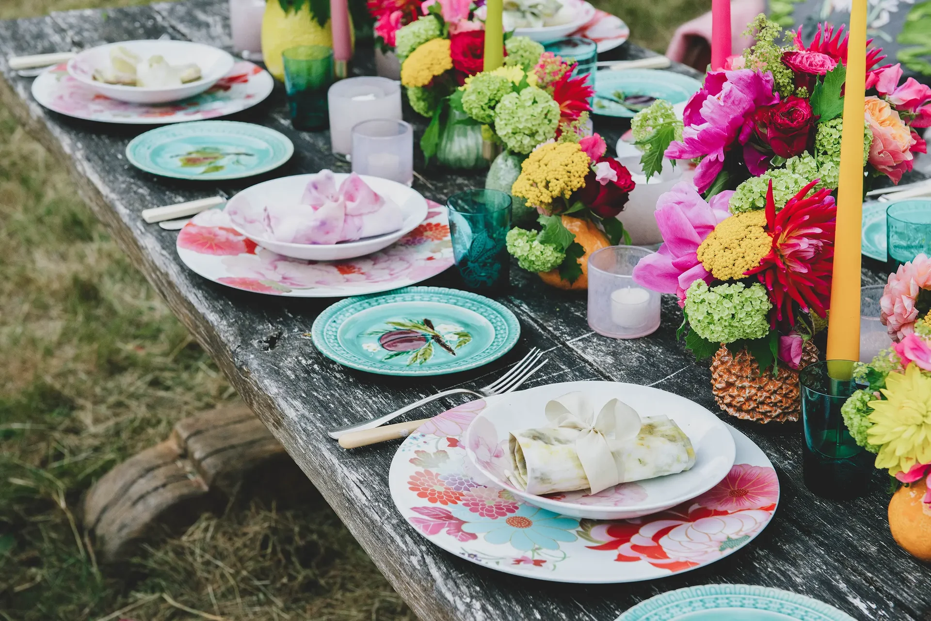 Naturally dyed napkins and fabrics for Wild at Heart 6