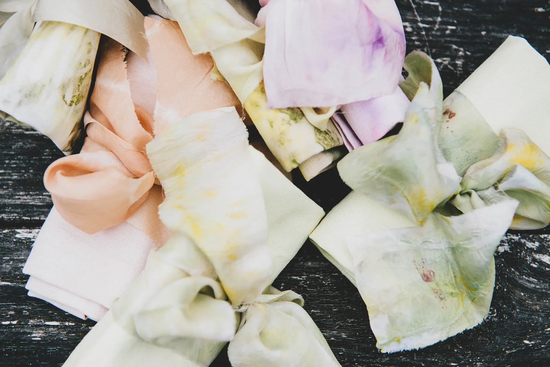 Naturally dyed napkins and fabrics for Wild at Heart 8