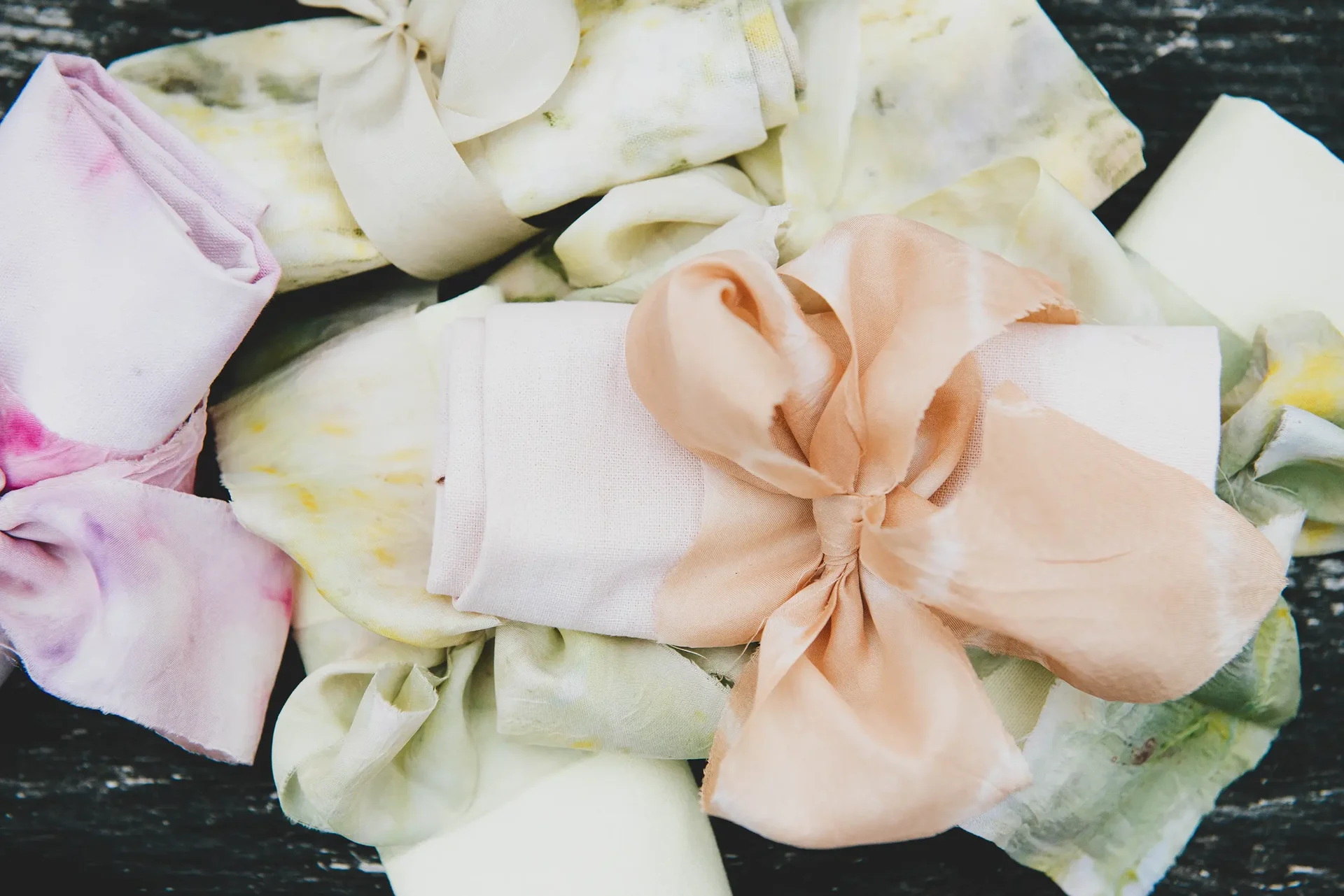 Naturally dyed napkins and fabrics for Wild at Heart 9