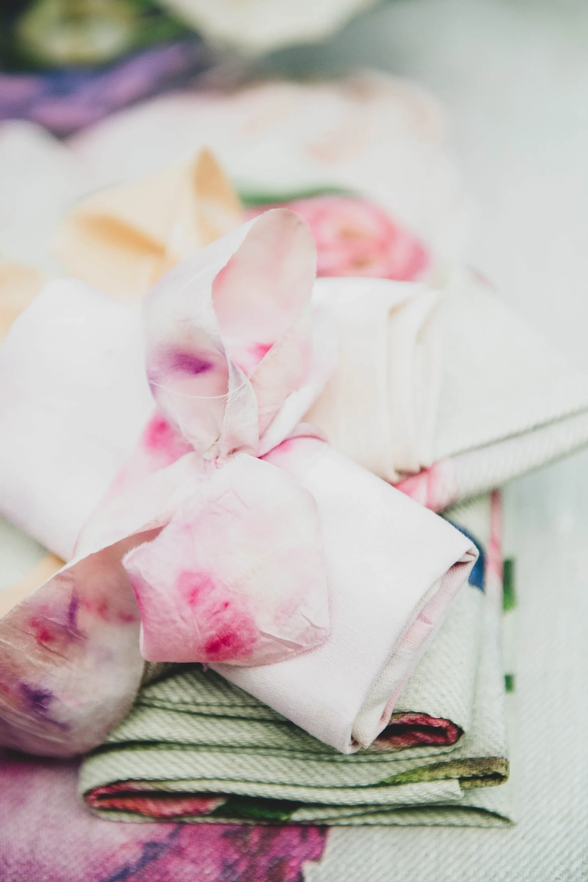 Naturally dyed napkins and fabrics for Wild at Heart 10