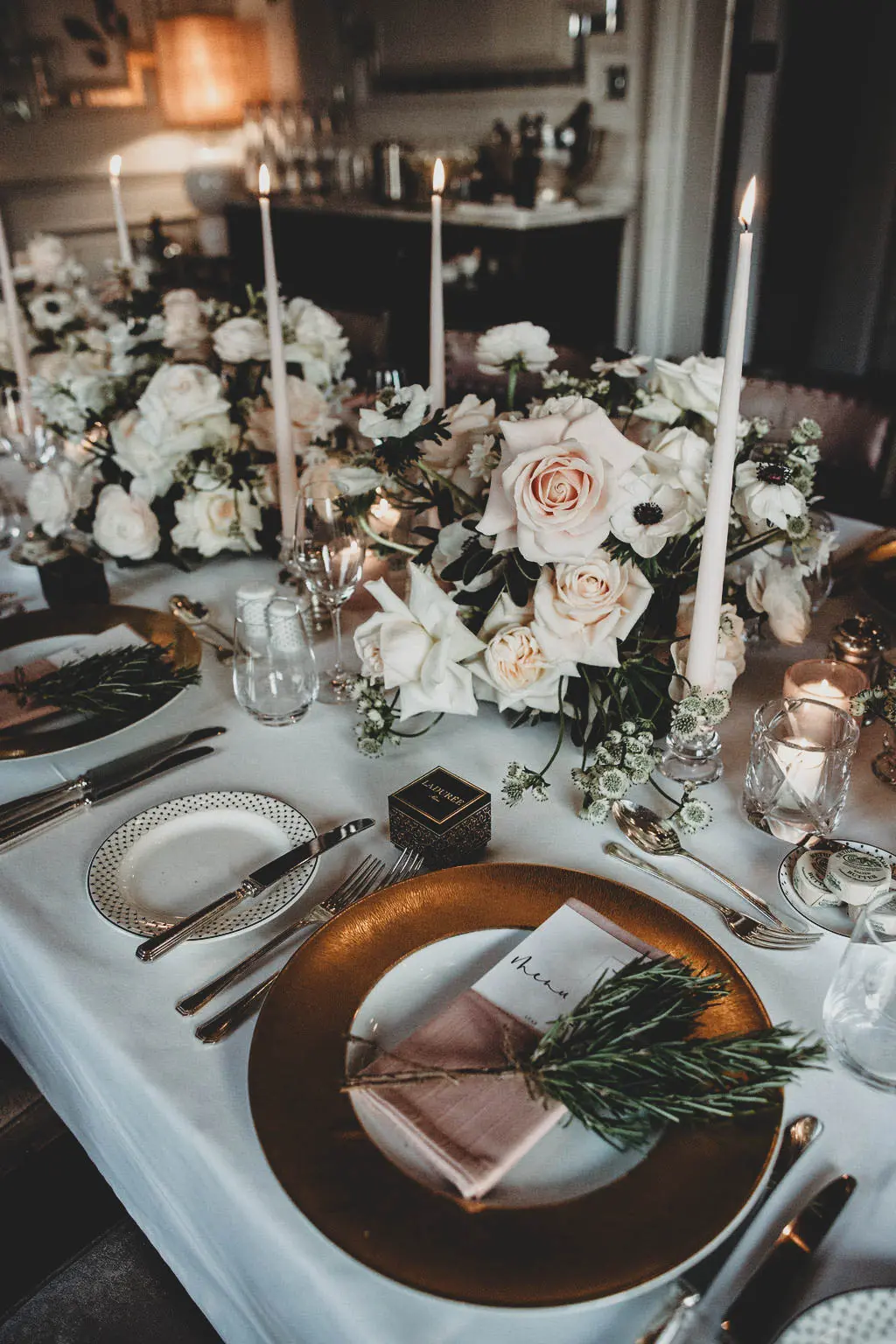 Intimate and romantic winter wedding at The Langham 2