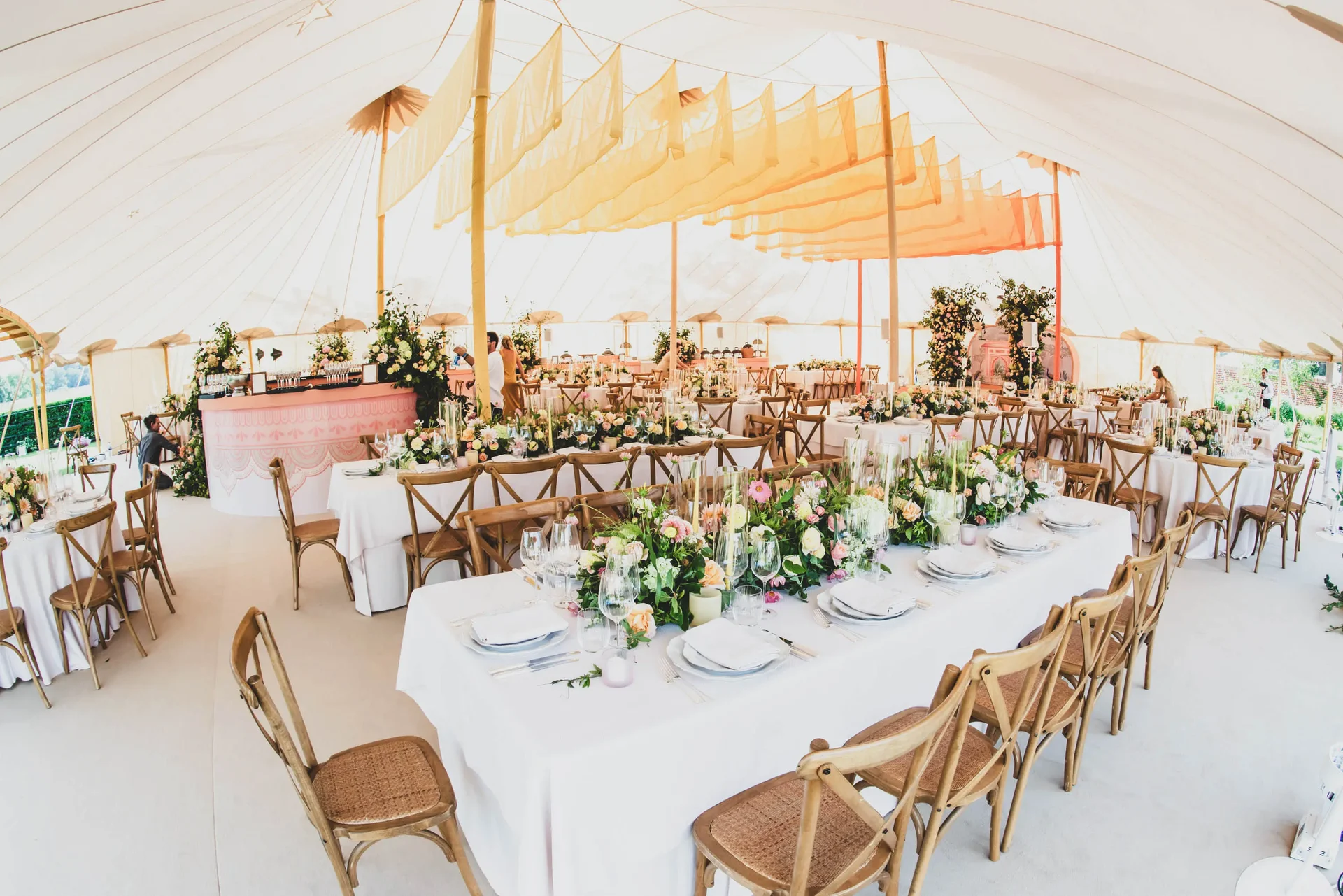 Wedding celebrations with Sarah Haywood Wedding Designs at a private home 6