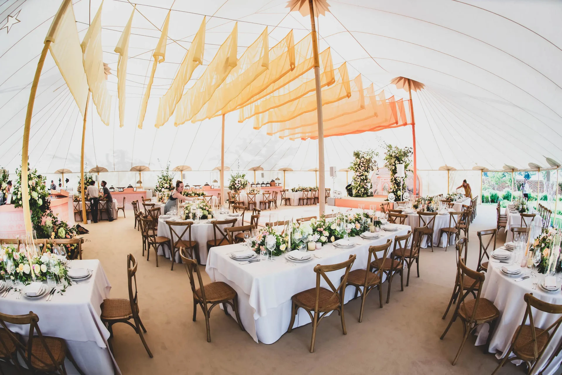 Wedding celebrations with Sarah Haywood Wedding Designs at a private home 7