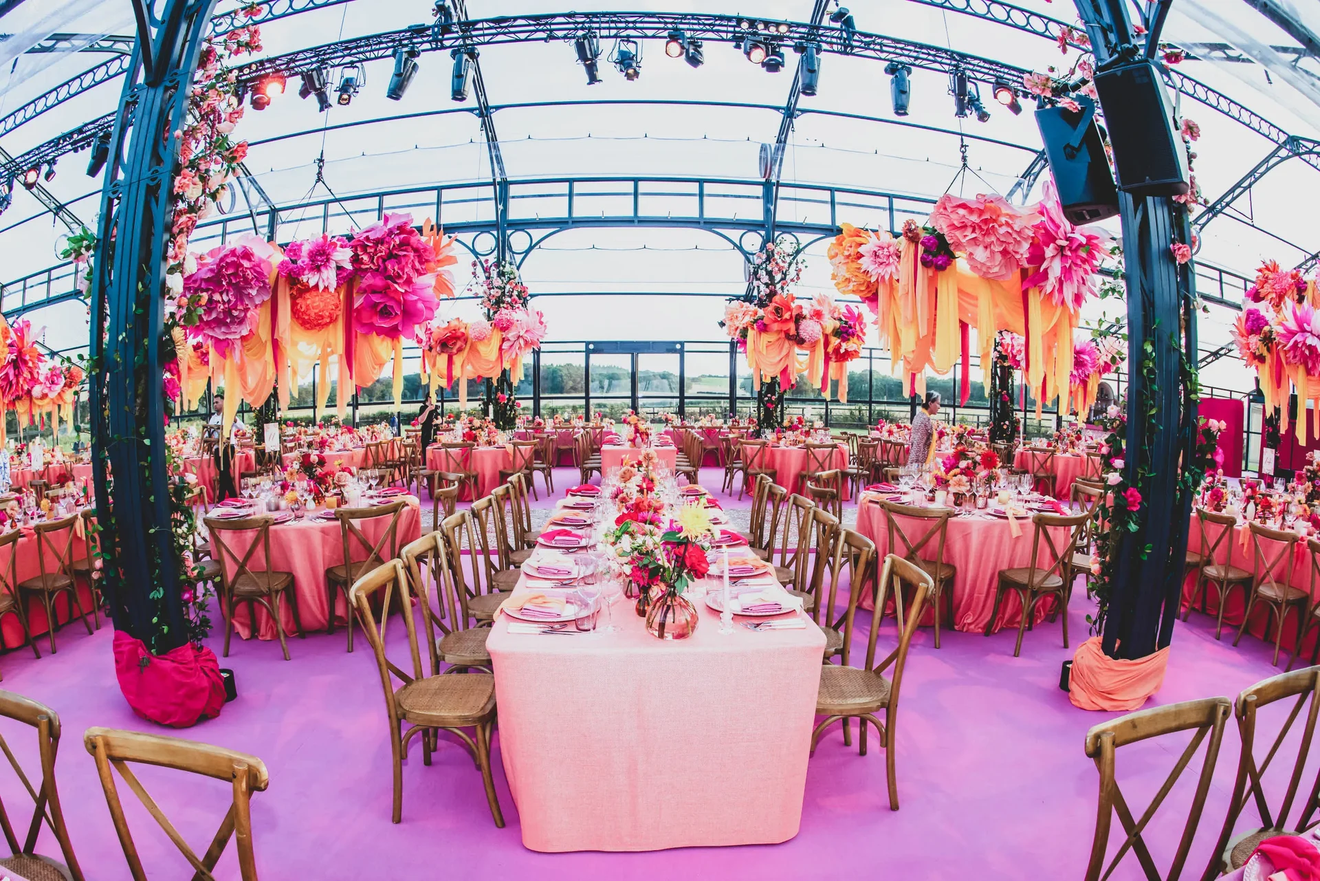 Wedding celebrations with Sarah Haywood Wedding Designs at a private home 8