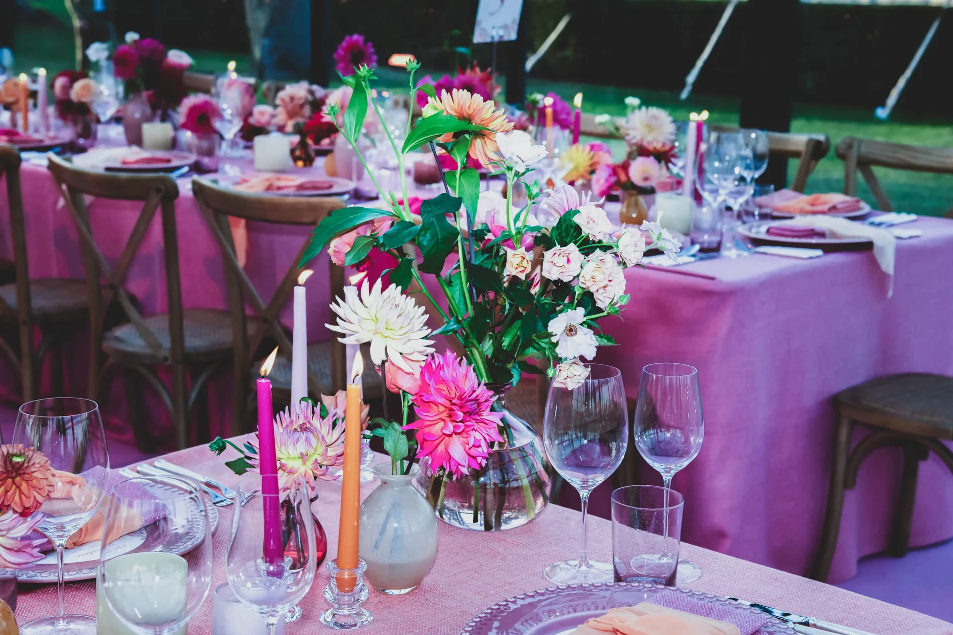 Wedding celebrations with Sarah Haywood Wedding Designs at a private home 9