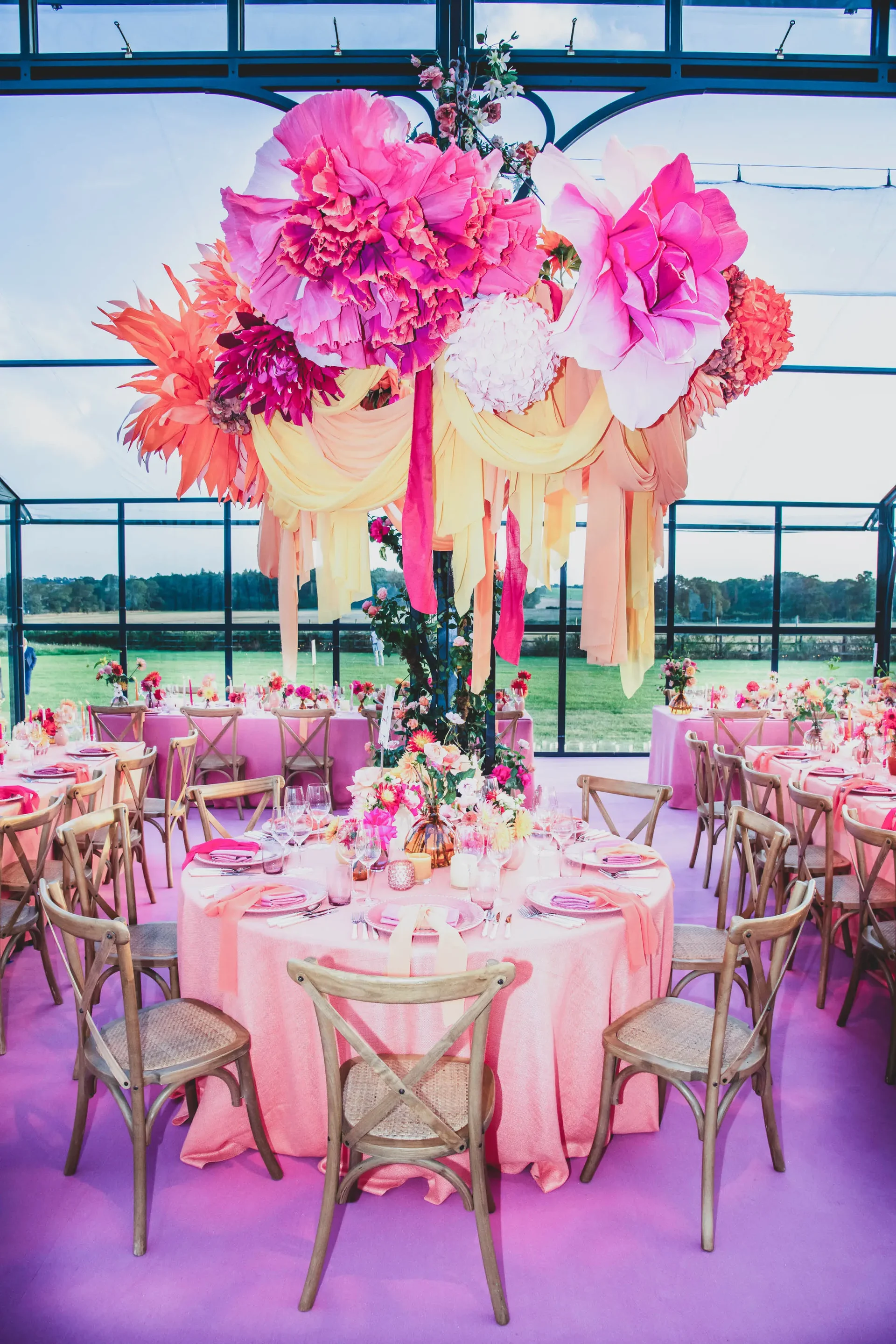 Wedding celebrations with Sarah Haywood Wedding Designs at a private home 10
