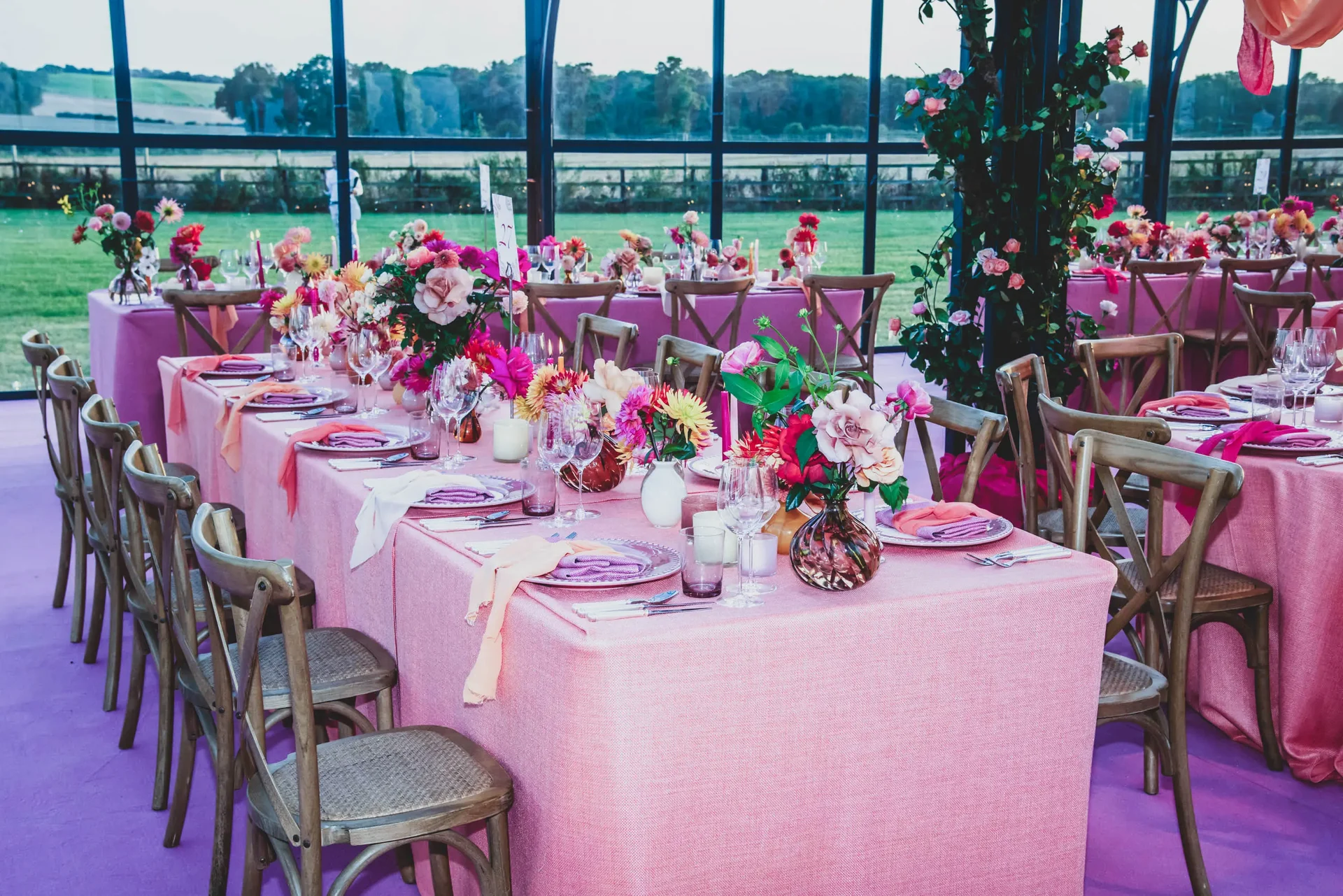 Wedding celebrations with Sarah Haywood Wedding Designs at a private home 12