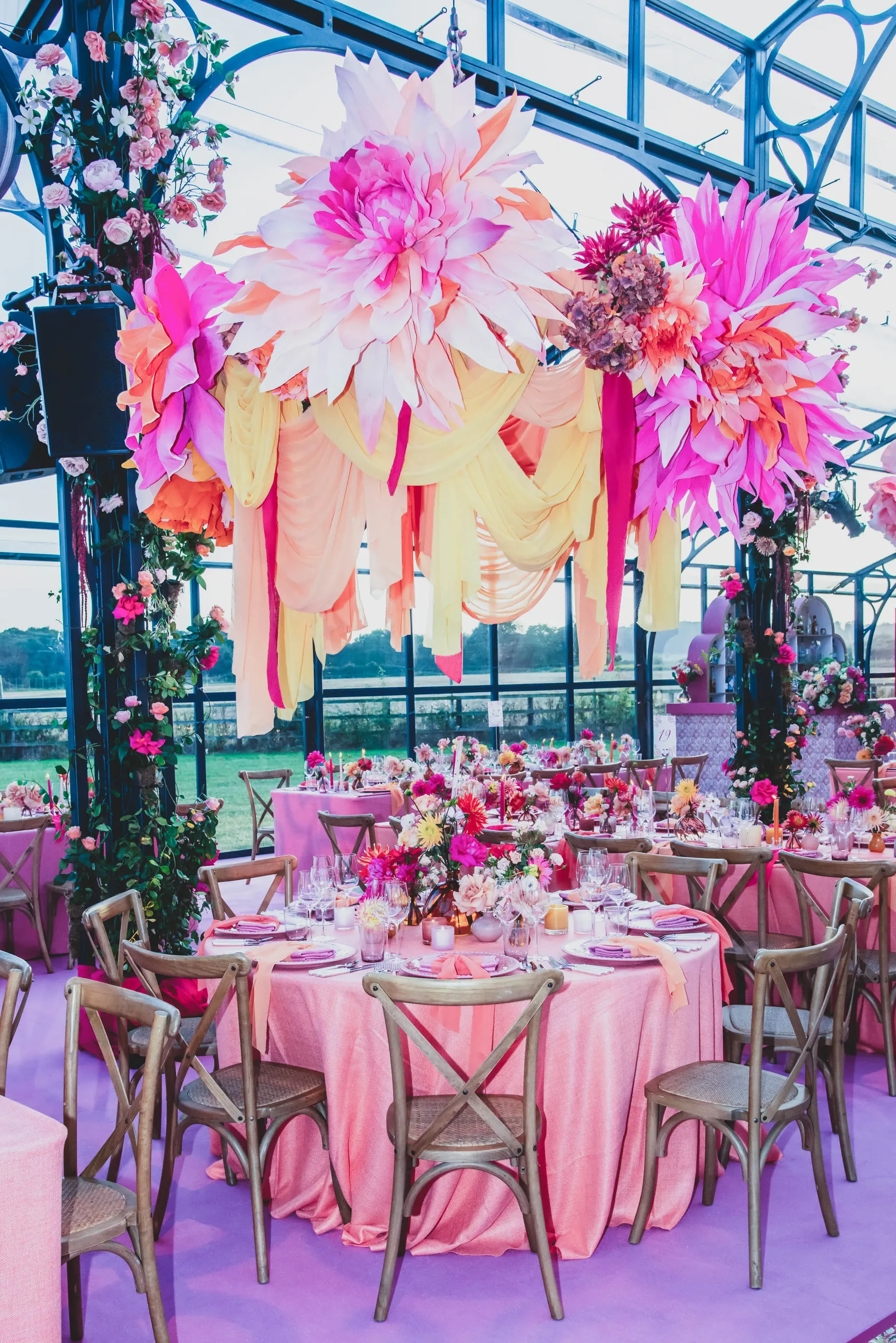 Wedding celebrations with Sarah Haywood Wedding Designs at a private home 13