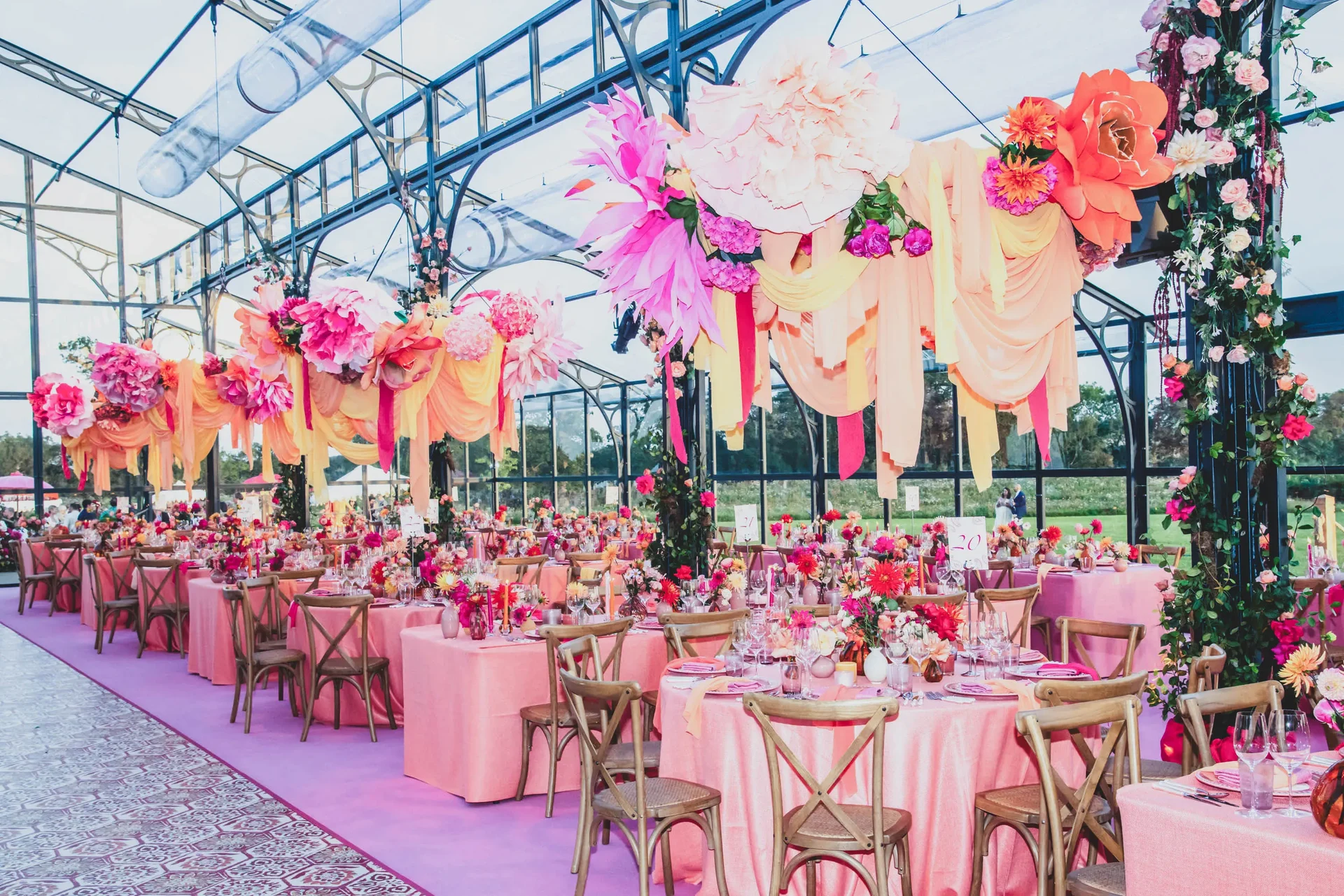 Wedding celebrations with Sarah Haywood Wedding Designs at a private home 14
