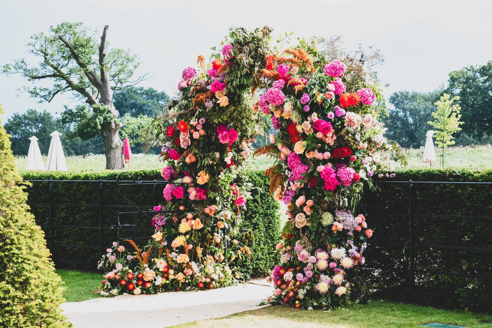 Wedding celebrations with Sarah Haywood Wedding Designs at a private home 18